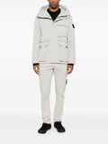 Stone Island 5100020 light raw hand organic cotton loose-fit crewneck jumper with raglan sleeves