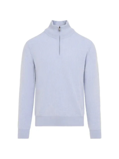 Brioni ribbed-knit cashmere sweater