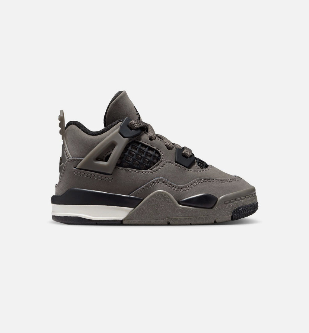 Air Jordan 4 Retro Cave Stone & Black – Infant & Toddler Lifestyle Shoe | Cave Stone/Black/Moon Particle