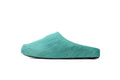 MARNI Long-Hair Calfskin Fussbett Sabot Dark Green