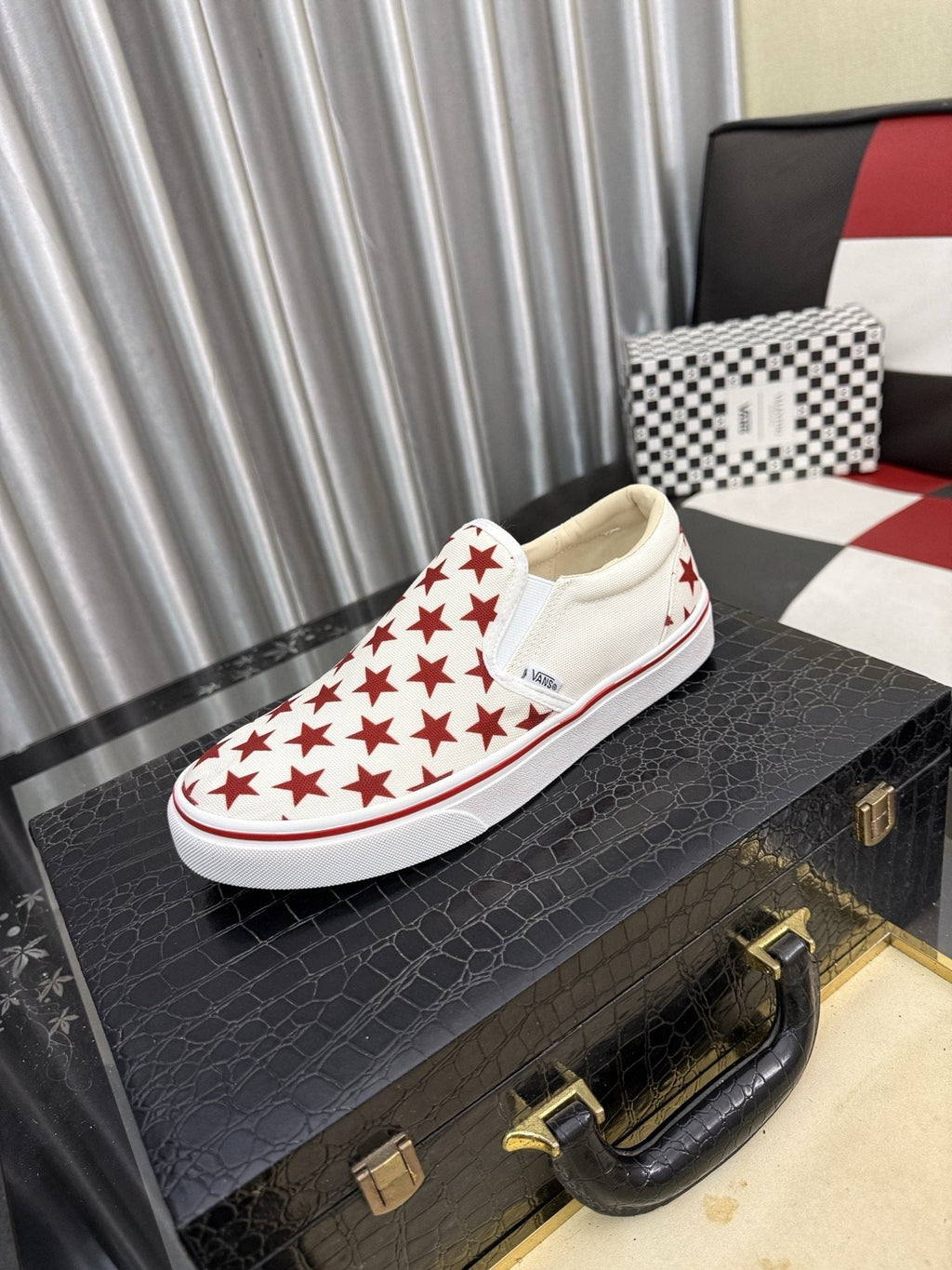 Vans Red Star Slip-On Sneakers